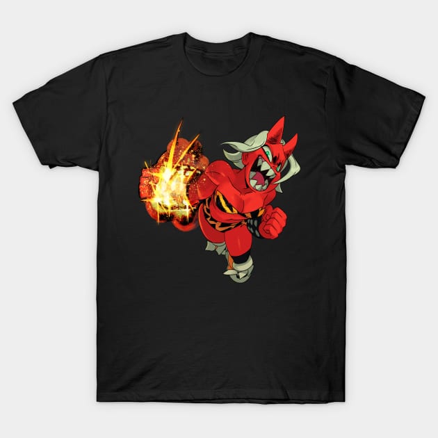 Maki, the Oni Girl Wrestler T-Shirt by o_8 alex ahad